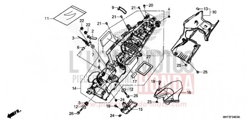 KOTFLUEGEL, HINTEN CBR1000S2H de 2017